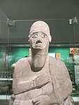 Staty av Idrimi. Finns på Brittiska museet i London.