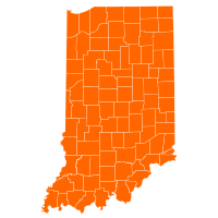 Indiana Republican Presidential Primary Election Results by County, 2012.svg