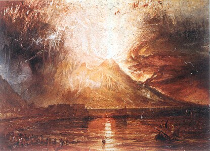 L'Éruption du Vésuve, Joseph Mallord William Turner, 1817-1820.