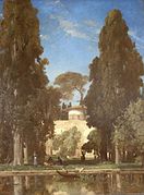 کاخ چهل‌ستون بهشهر اثر ژول لورانس (پیش از ۱۸۹۴م)