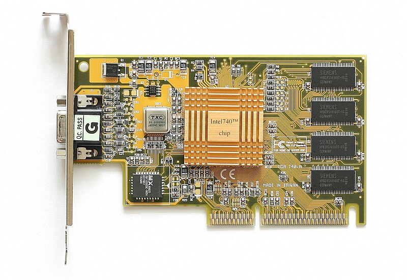 Intel i740 AGP graphics card