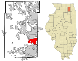Kane County Illinois incorporated and unincorporated areas Batavia highlighted.svg