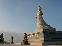 Statue of Mazu (Chinese sea goddess) in Kinmen Kinmen Matsu Park.JPG