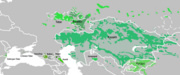 Aire de diffusion des langues kiptchak.