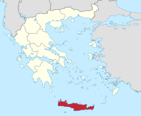 Location of 克里特 Periphery in Greece
