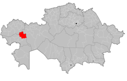 Distretto di Qyzylqoǧa – Localizzazione