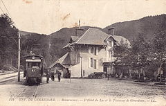 Environs de GERARDMER - Retournemer - L’Hôtel du Lac et le Tramway de Gérardmer