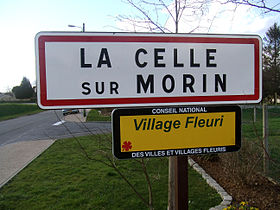 Panneau indicateur de La Celle-sur-Morin
