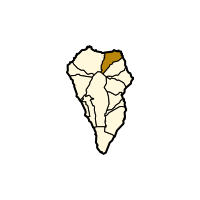 Localisation de Barlovento dans l'île de La Palma.