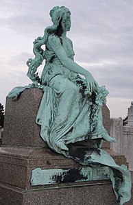 La Douleur (1903), bronze, Lyon, cimetière de Loyasse, sépulture Guilleminet.