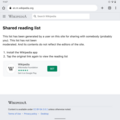 Landing Page for Shared Reading Lists on Android (Wider View)