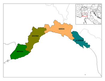 Provinces of Liguria.