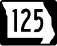 Route 125 marker