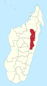 Regione di Alaotra Mangoro – Localizzazione