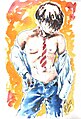 Male Nude in Red & Yellow (14) by Lidbury.jpg