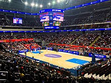 Баскетбольный матч Игр Юго-Восточной Азии 2019 года в торговом центре Mall of Asia Arena.