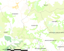 Mapa obce Suhescun