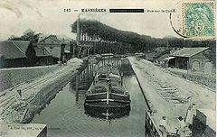 Masnières, vue sur canal