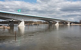 De brug van de S2 over de Wisla