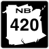 Route 420 marker