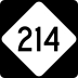 North Carolina Highway 214 marker