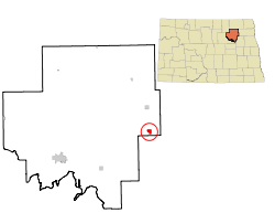 Location of Brocket, North Dakota