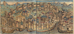 Эмблемы на стенах Константинополя (Нюрнбергская хроника, 1493 год)