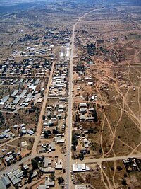 aerial view of Opuwo