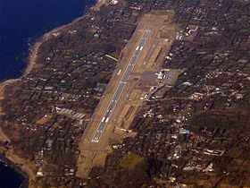 Vue aérienne de l'aéroport d'Ōshima