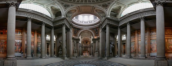 Panoramaansicht im Inneren des Panthéon