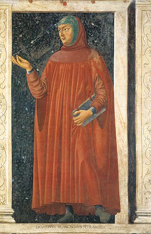 Francesco Petrarca. Portrait belonging to the ...