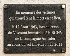 Plaque commémorative installée le 28 avril 2014