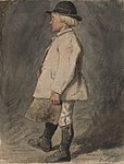 Pojke i vit tröja. Akvarell av C.G Hellqvist - Nordiska museet - NMA.0070046 (1)