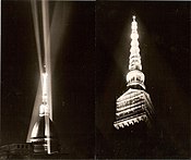 Pruggettu ri Guido Chiarelli pî l'illuminazzioni râ Mole Antonelliana, 1961