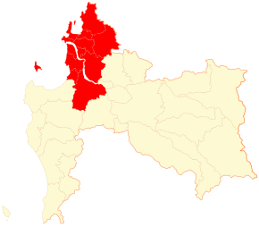 poloha provincie Concepción v regionu Bío-Bío