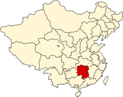 湖南省の位置
