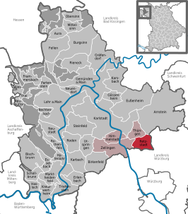 Kaart van Retzstadt