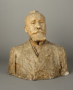 Auguste Rodin, Pierre Puvis de Chavannes, (buste de face), (1891), musée des Beaux-Arts de Lyon.