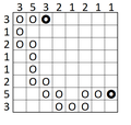 Example of solved snake puzzle