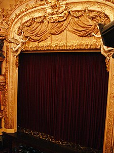 Proscenium and curtain