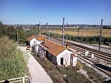 Antigas casas dos ferroviários.