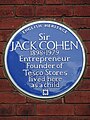 Image 10Plaque in London commemorating Jewish entrepreneur Sir Jack Cohen who in 1919 founded Tesco, the largest supermarket chain in the UK. (from Entrepreneurship)