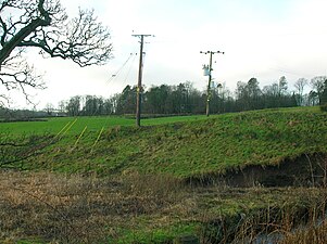 Le site de la fosse du choléra de 1834 près de Spier's School (en), North Ayrshire, Écosse.