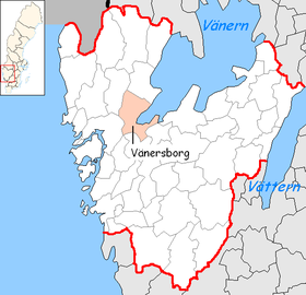Localisation de Vänersborg