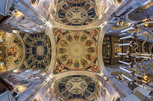 Plafond de la cathédrale de Viborg (Danemark). (définition réelle 5 998 × 3 973)