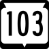 State Trunk Highway 103 marker