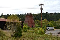 Wigwam burner in Drain, Oregon