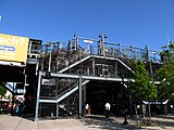 The IRT Jerome Line station as seen from the street