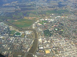 Luchtfoto van Launceston