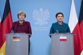 Polish Prime Minister Beata Szydło with Angela Merkel (2017)